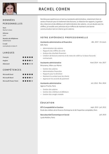 CV exemple auckland marron
