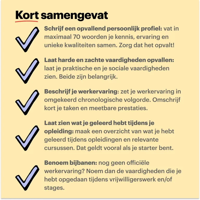 Kort samengevat