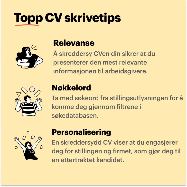 Topp CV skrivetips