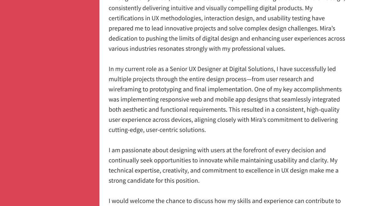 How to Write a UI/UX Cover Letter (Guide) | 2025