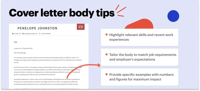 biomedical scientist cover letter example body