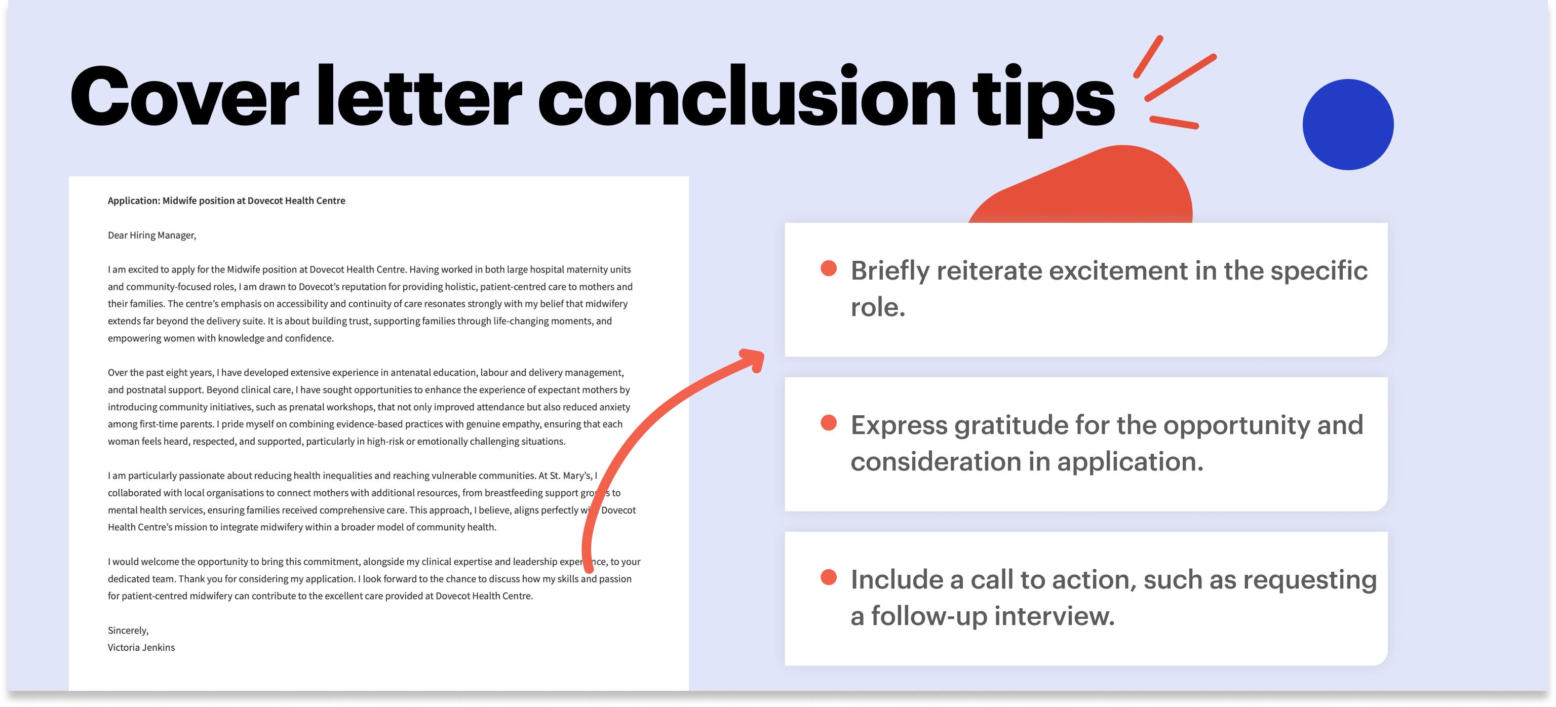 midwife cover letter conclusion example