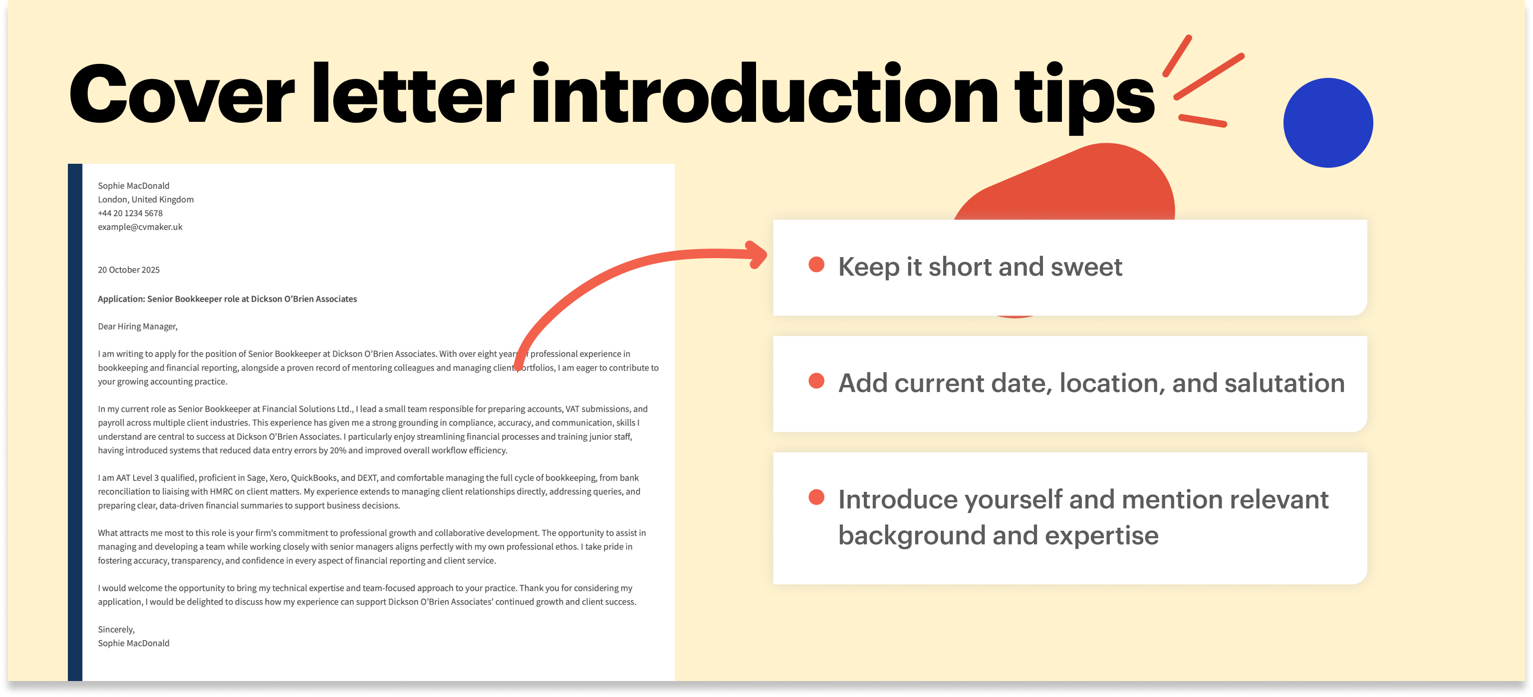 bookkeeper cover letter introduction example