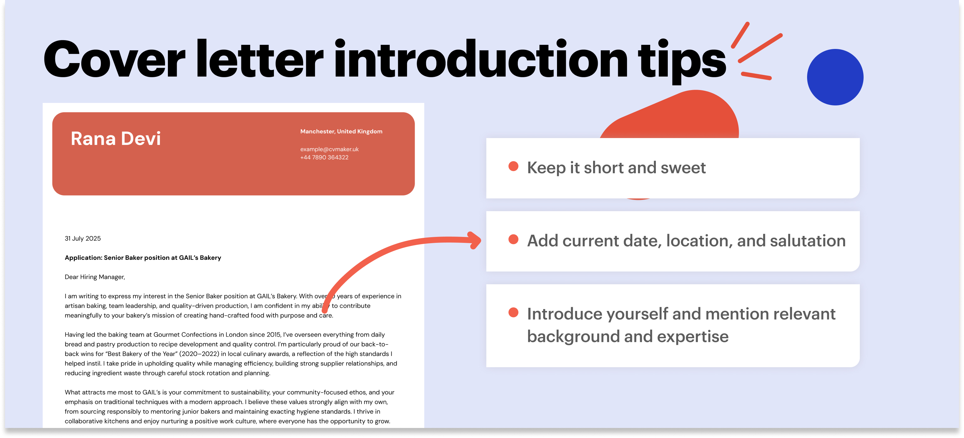 baker cover letter introduction