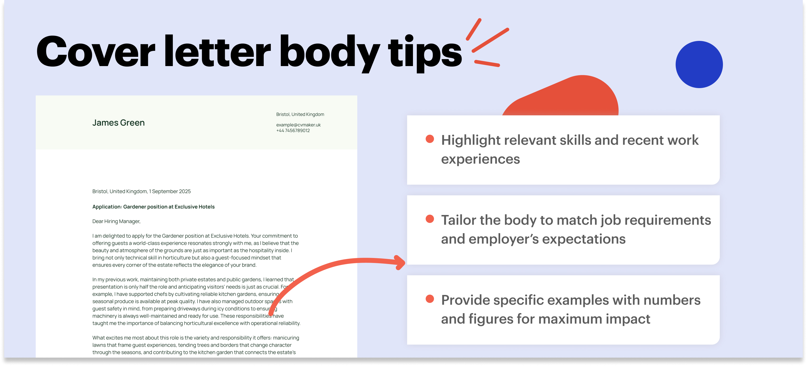 gardener cover letter body tips