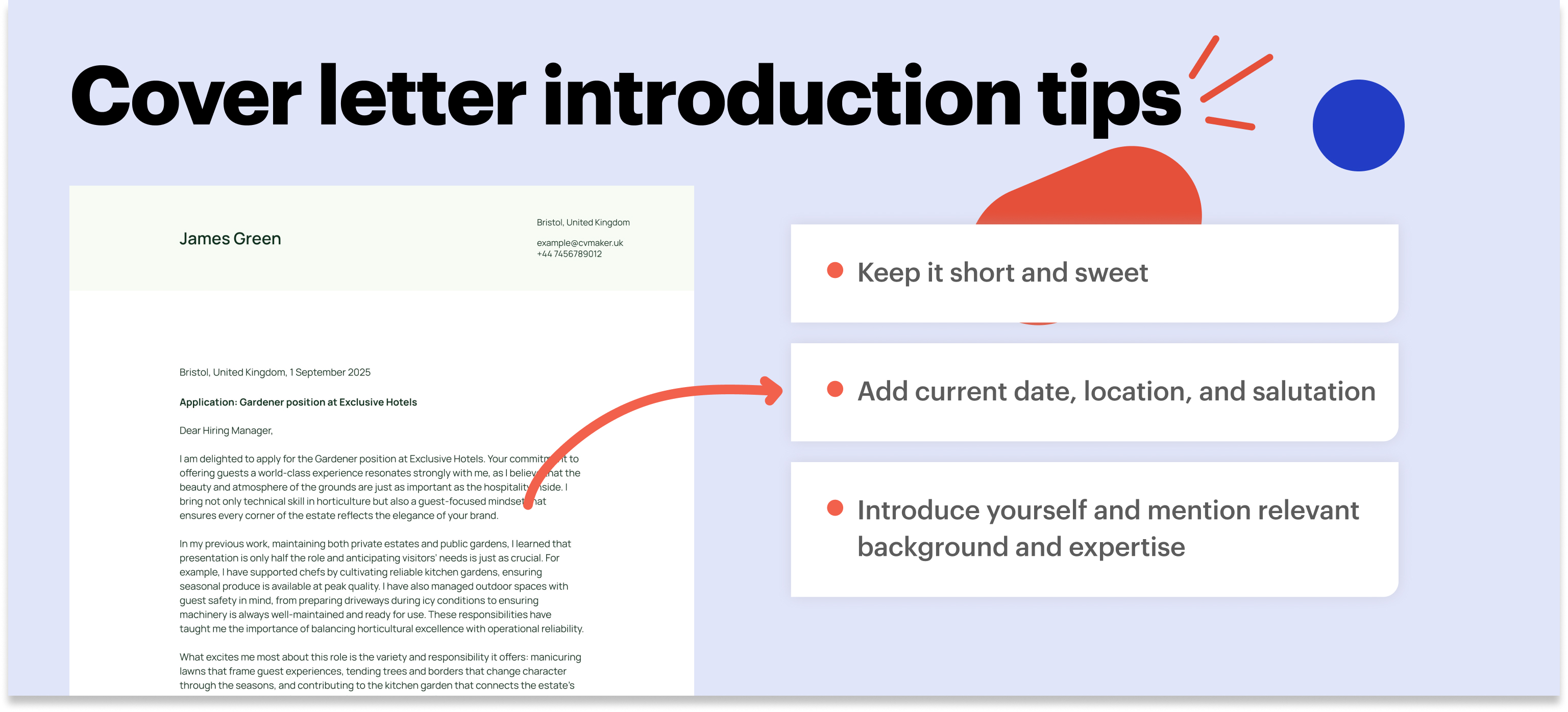 gardener cover letter introduction tips
