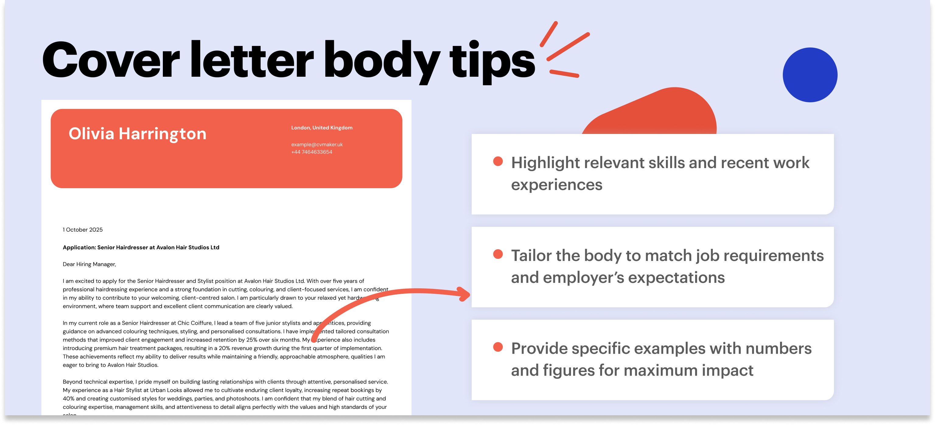 hairdresser cover letter body