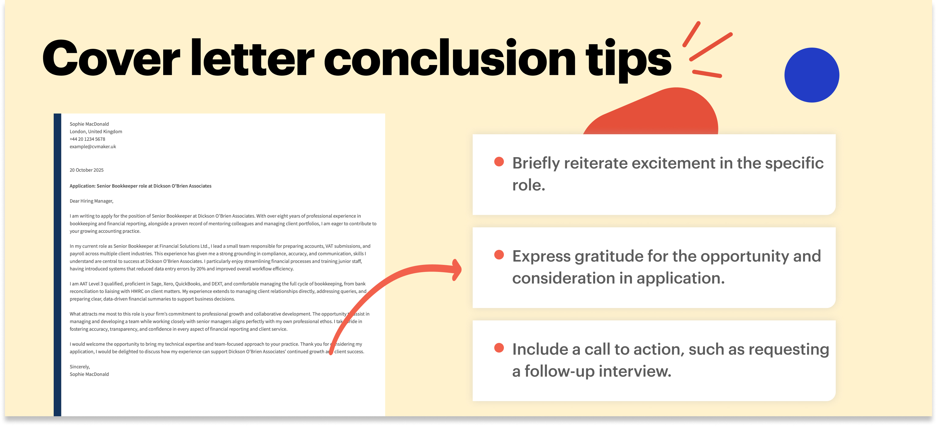 bookkeeper cover letter conclusion example