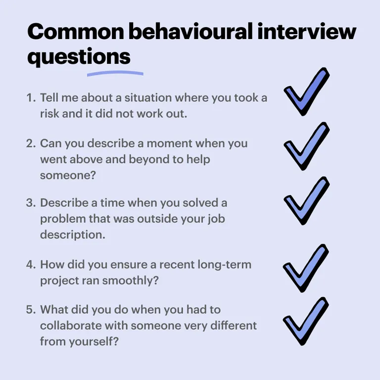 behavioural interview questions