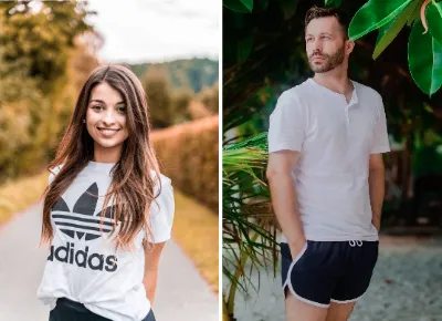 Unpassende Kleidung im Lebenslauffoto