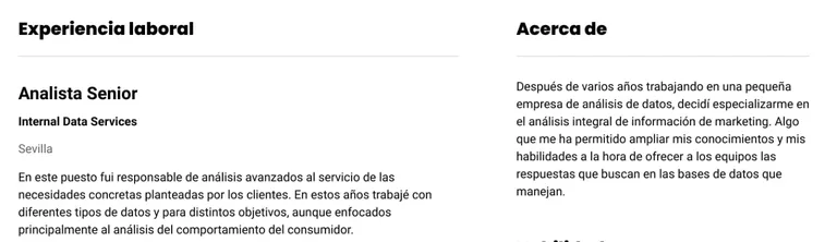 perfil analista de datos ejemplo