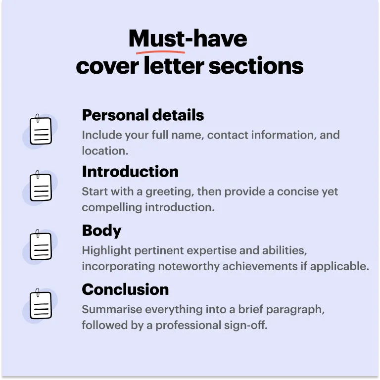 Support worker cover letter must-have sections