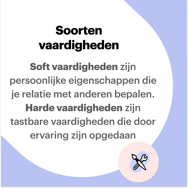 Soorten vaardigheden op cv