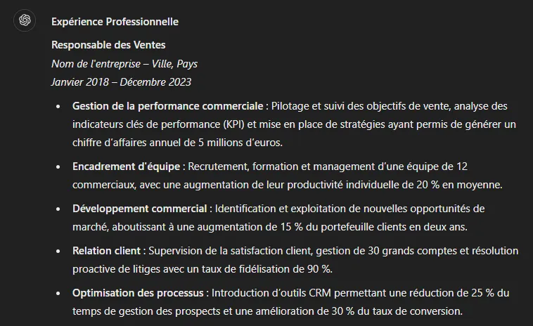 Conseils sur la façon d'utiliser l'IA pour créer votre CV