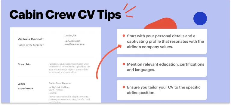 Cabin Crew CV tips and must-have CV sections