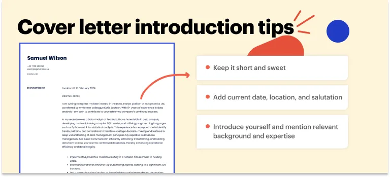 business analyst cover letter introduction