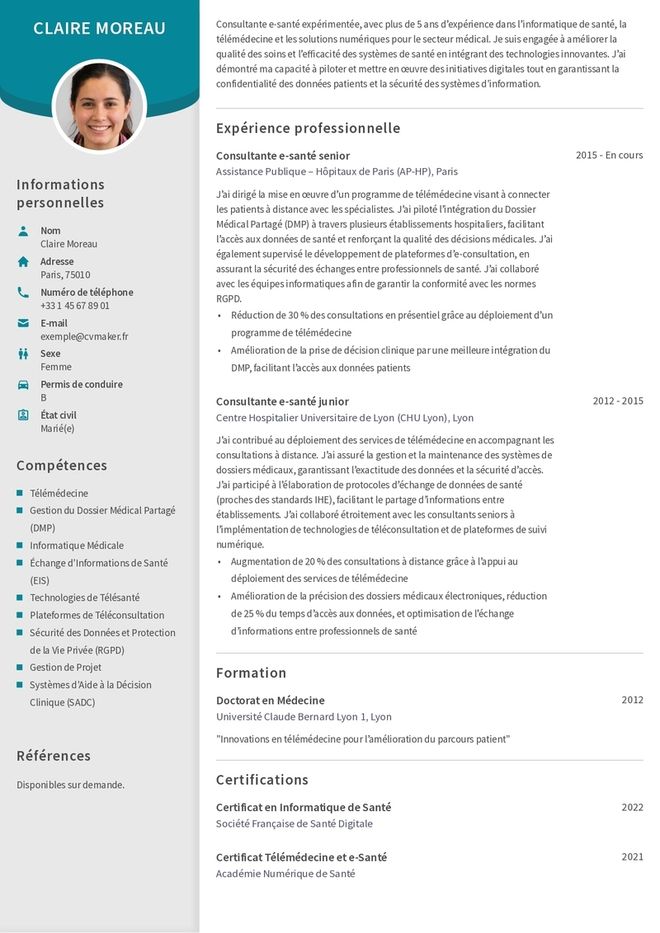 Modèles de CV pour consultant