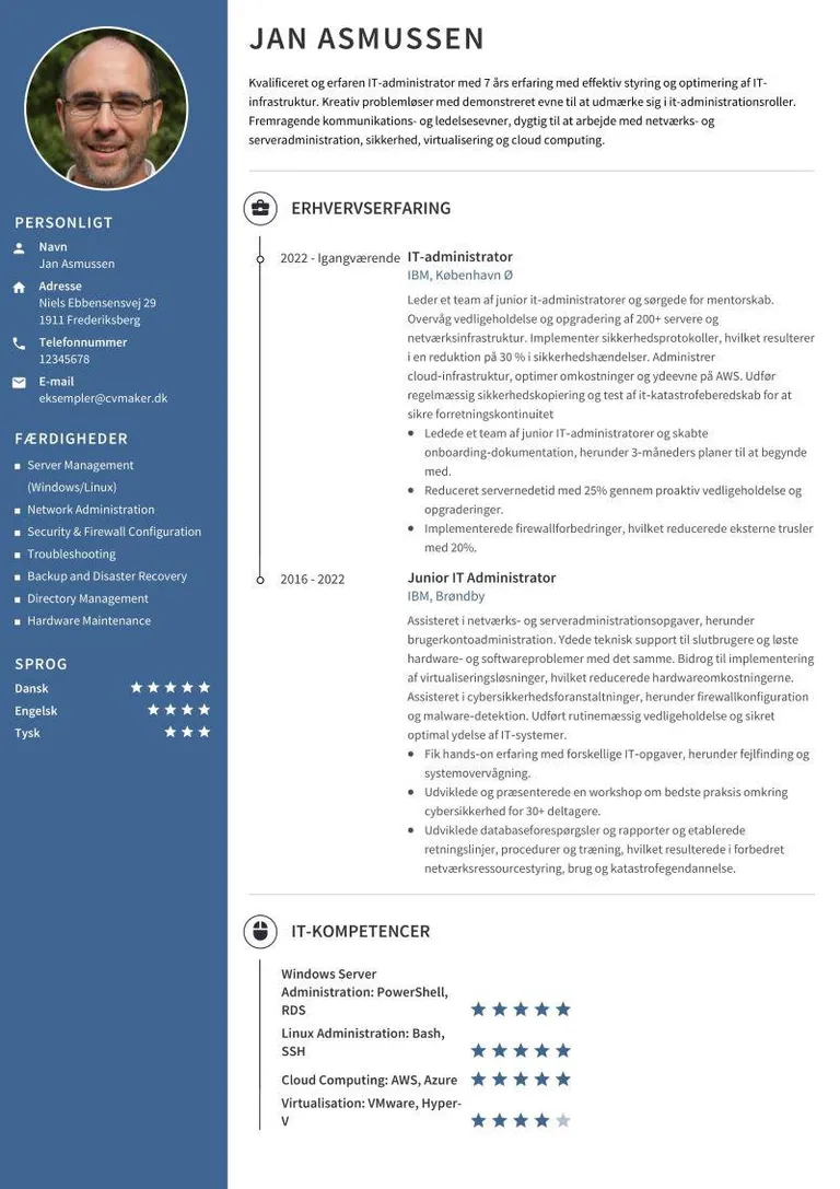 CV kompetencer