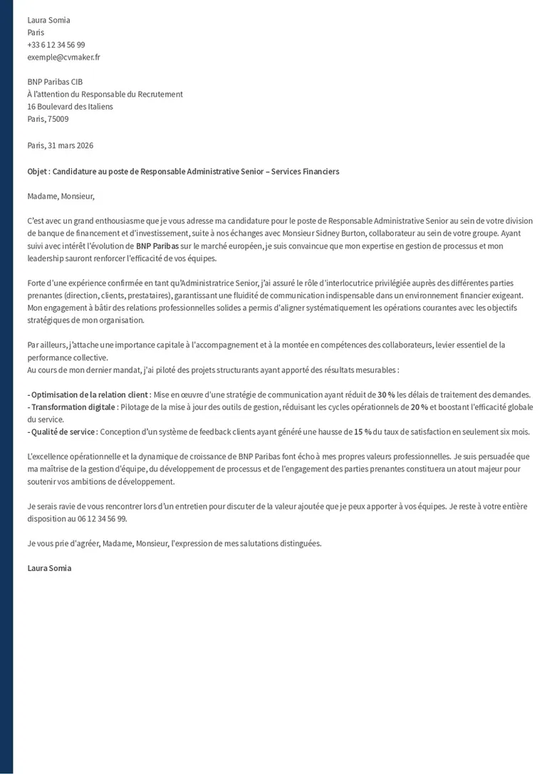 Exemples de lettres de motivation simples - Oxford