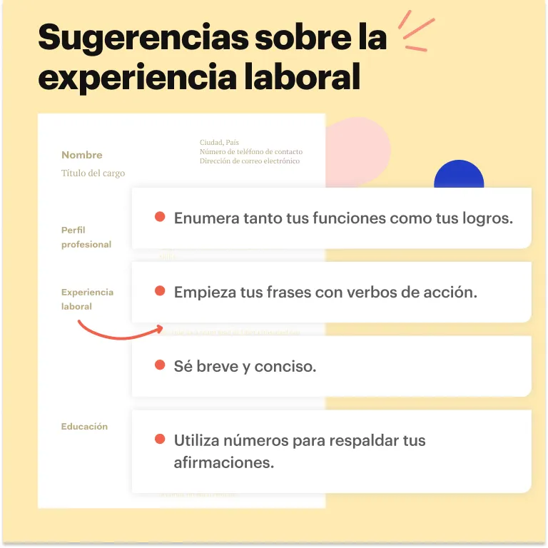experiencia laboral de un contador