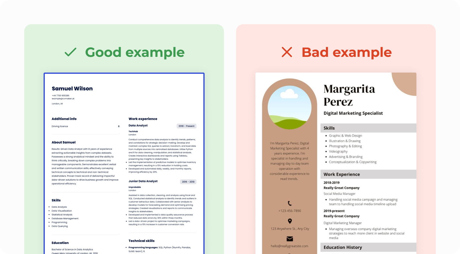 Best format to improve your CV