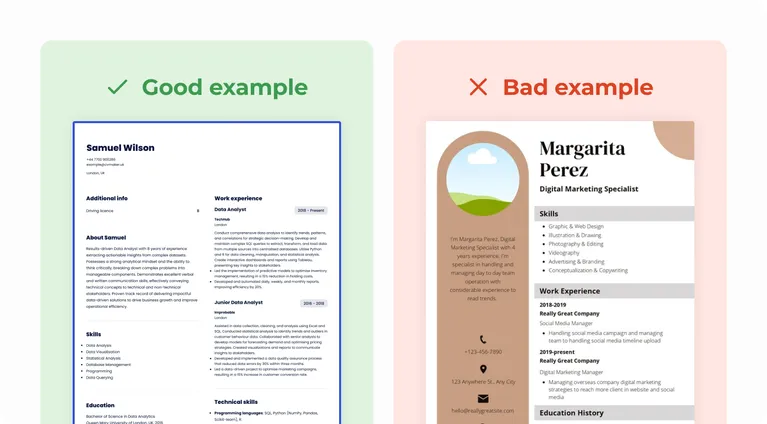 Best format to improve your CV