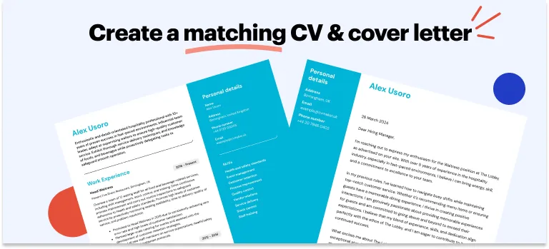 matching cover letter for engineering job