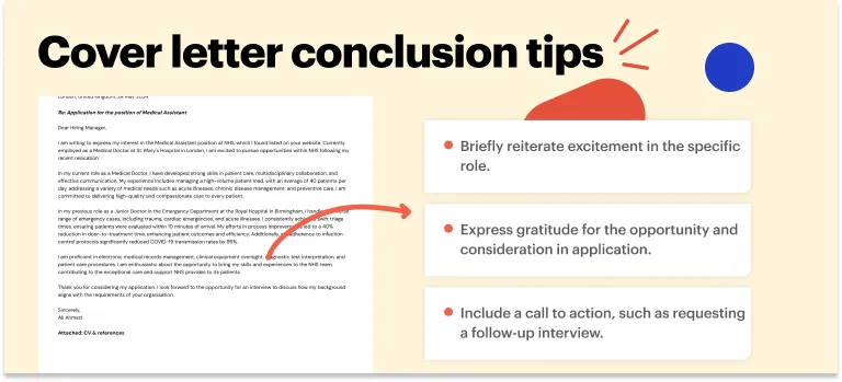 Medical conclusion cover letter tips