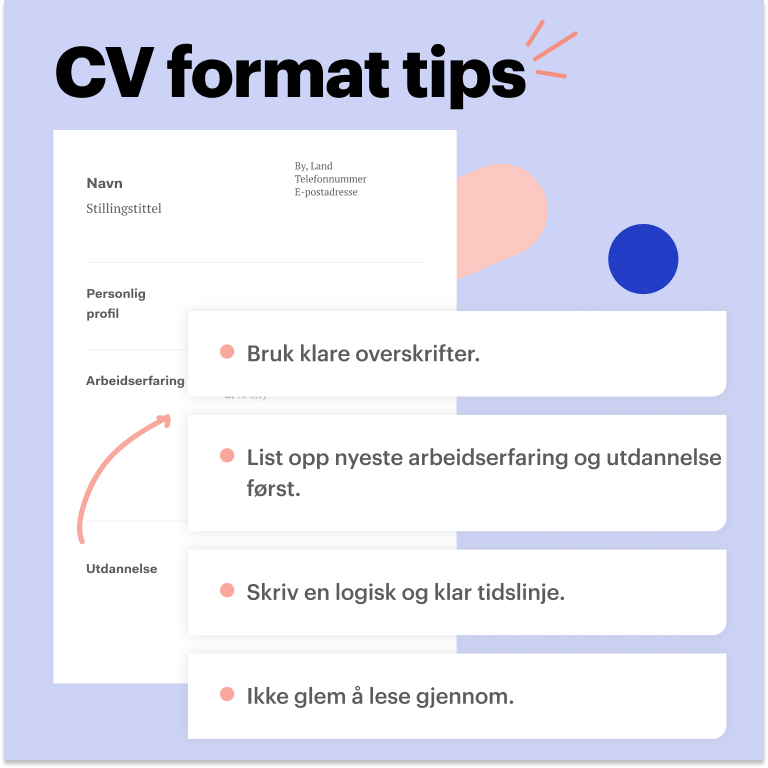 CV format