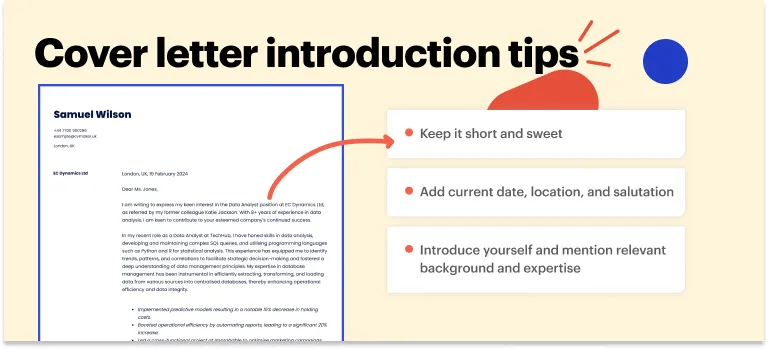 How to start a cover letter for a data analyst