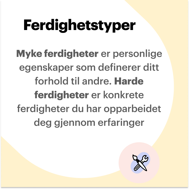 Ferdighetstyper på CV