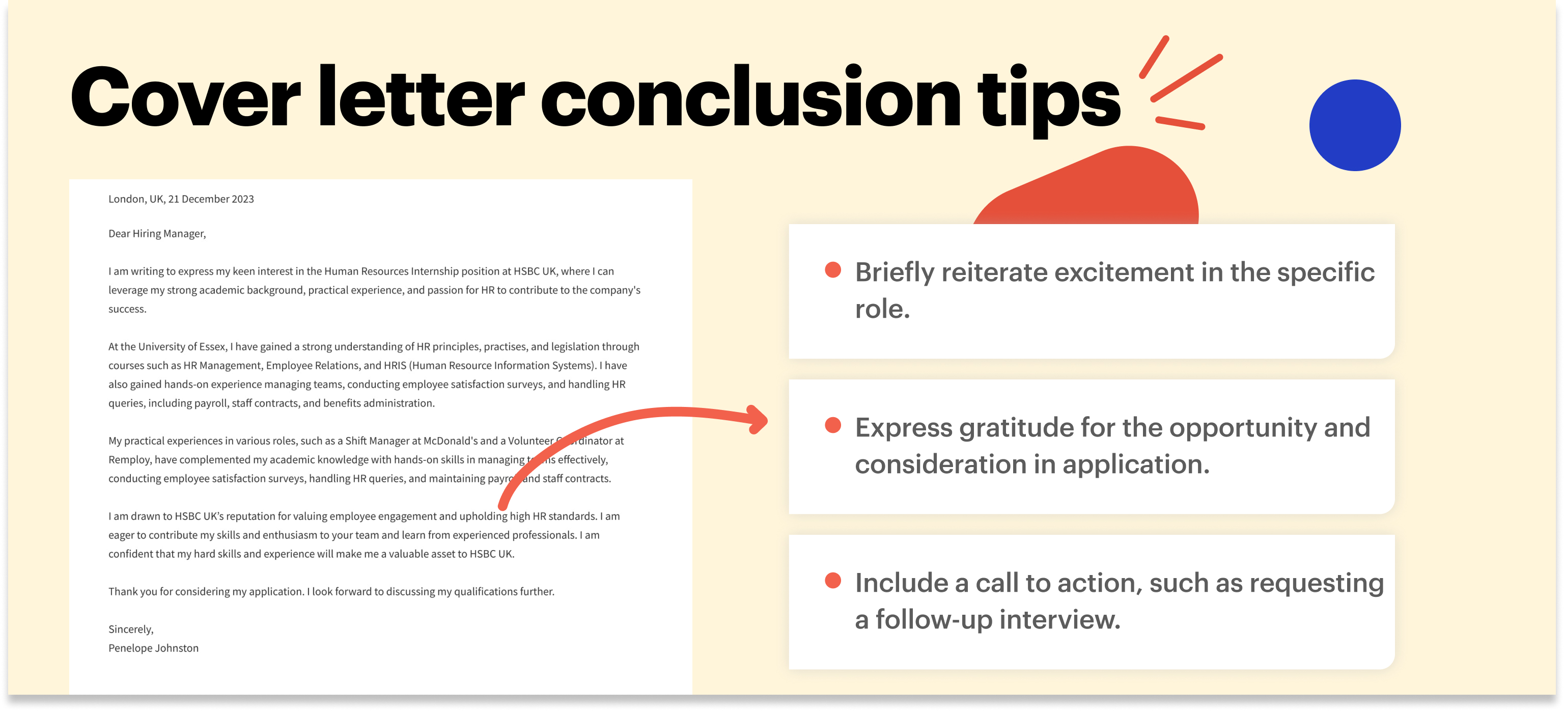cover letter conclusion