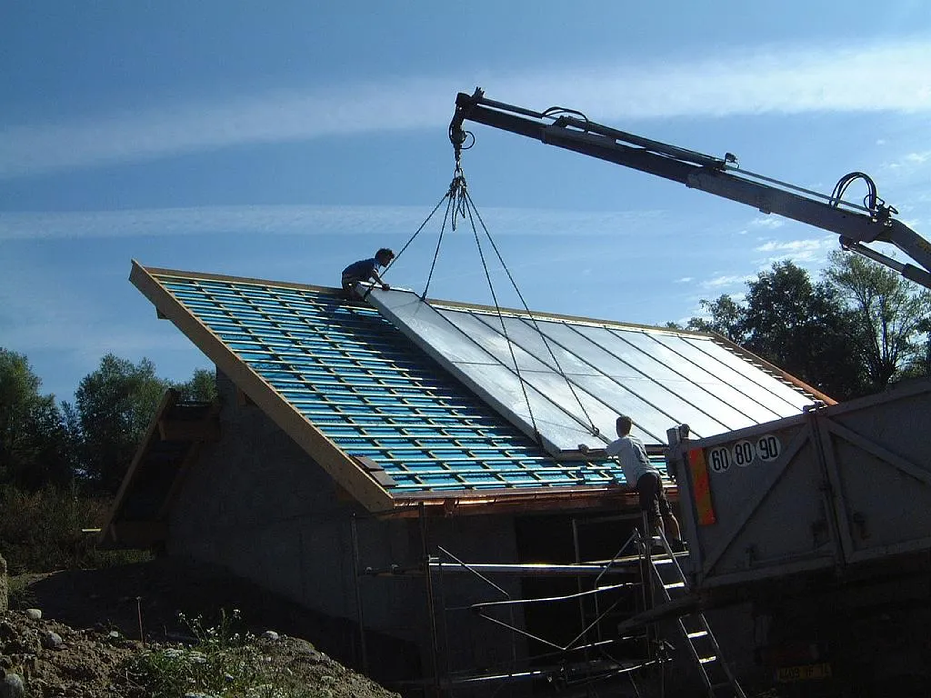 Installation de panneau solaire par l’équipe Triquet-Bouvier