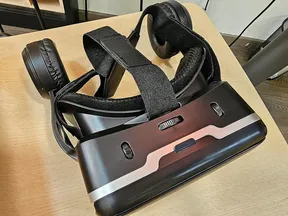 3D VR Gafas Realidad Virtuales, VR Glasses Visión Panorámico 360 Grado Película 3D Juego Immersivo para Móviles 4.7-6.53 Pulgada Inteligentes por Android/iPhone (Gafas VR con Auriculares)