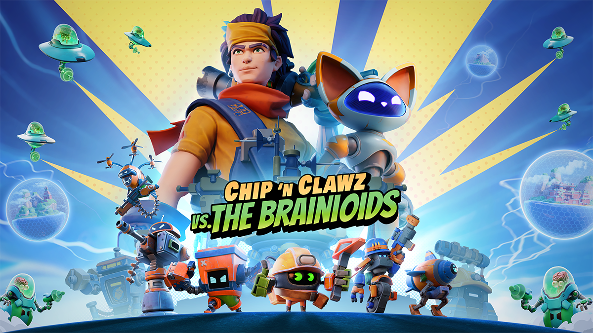 Chip 'n Clawz vs. The Brainioids key art