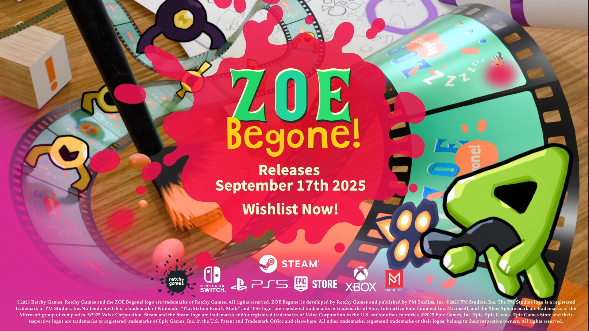 ZOE Begone! key art