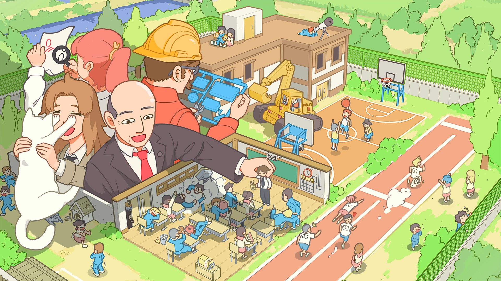 Let's School key art