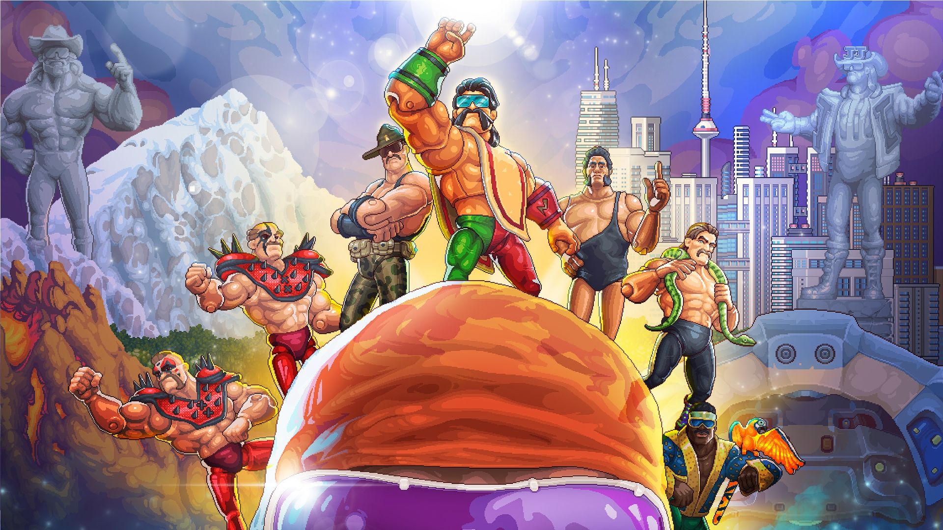 WrestleQuest key art
