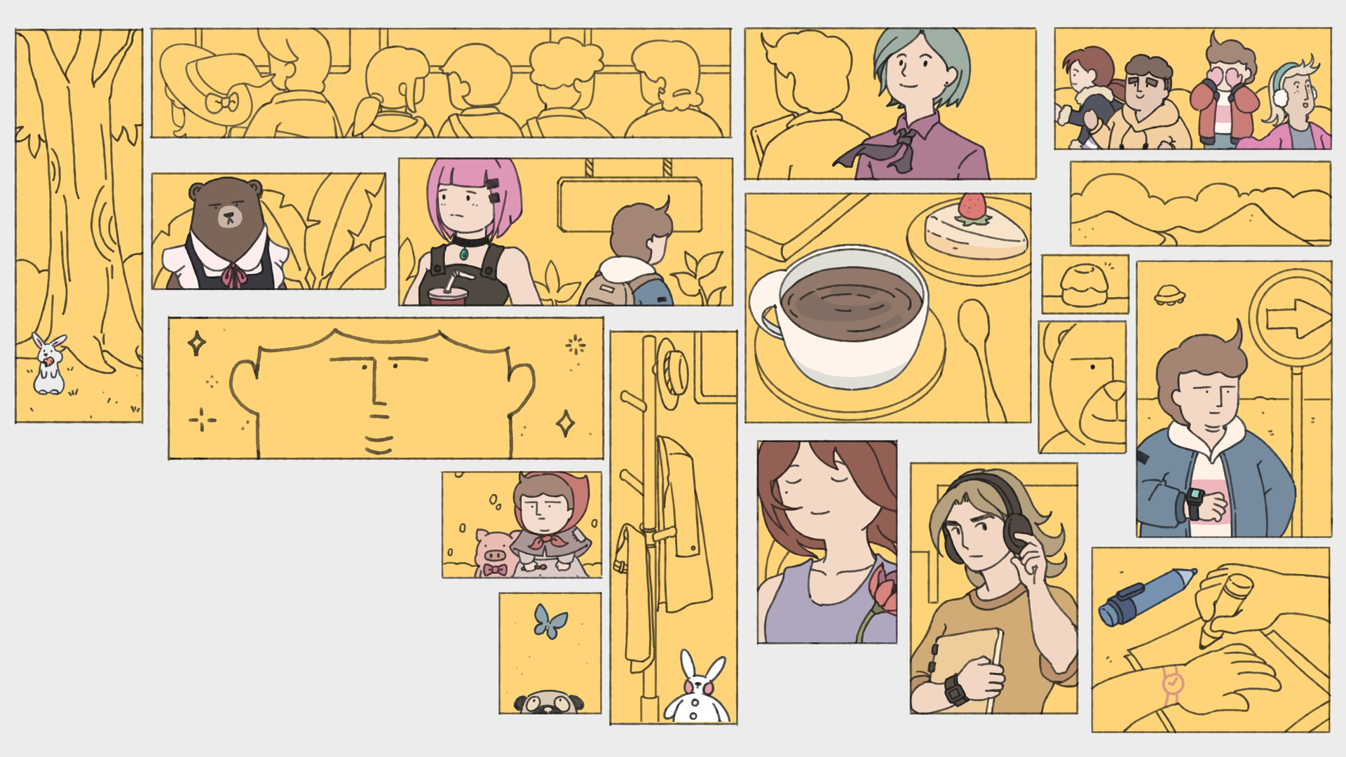 While Waiting key art