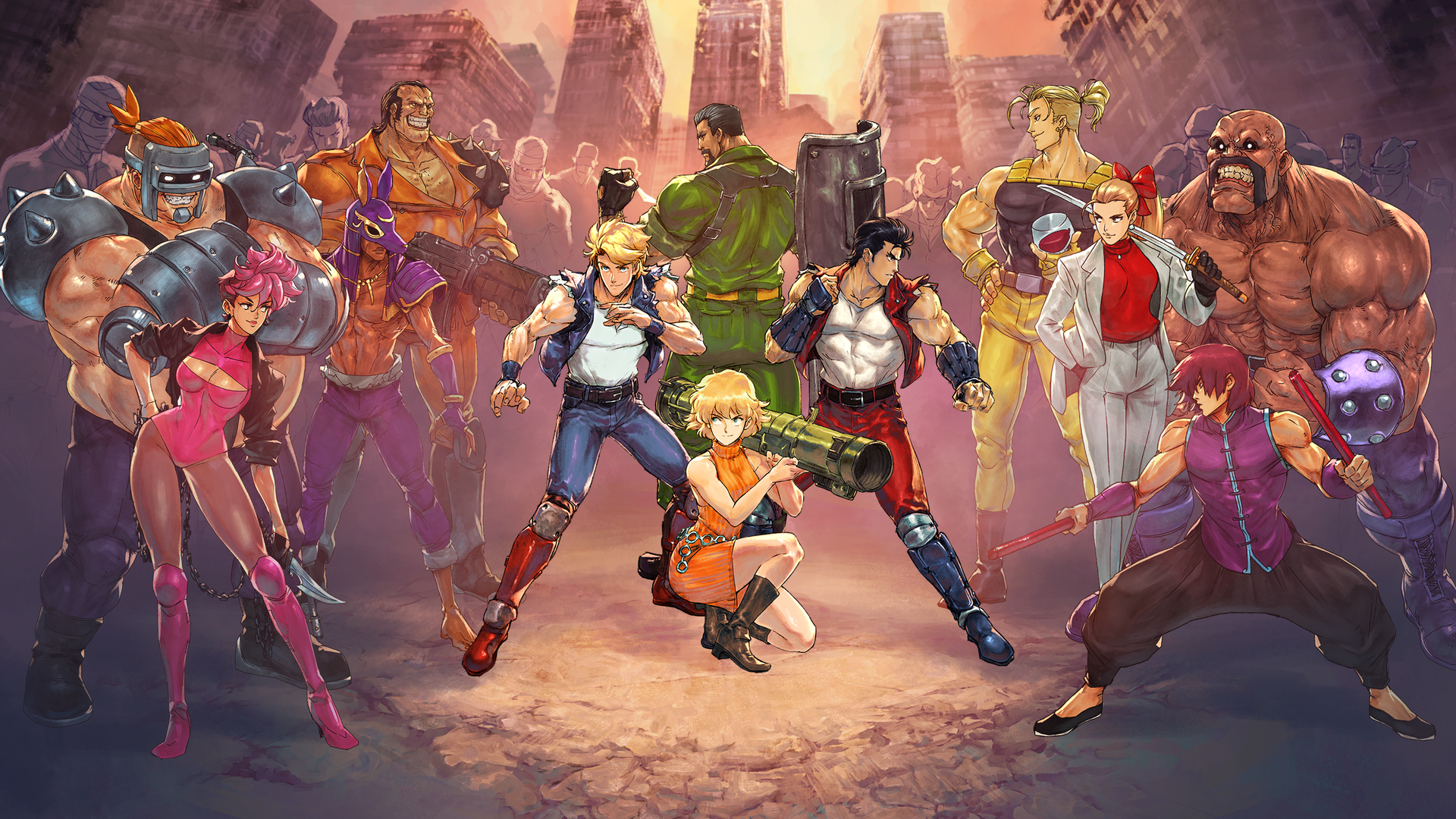 Double Dragon Gaiden: Rise of the Dragons key art
