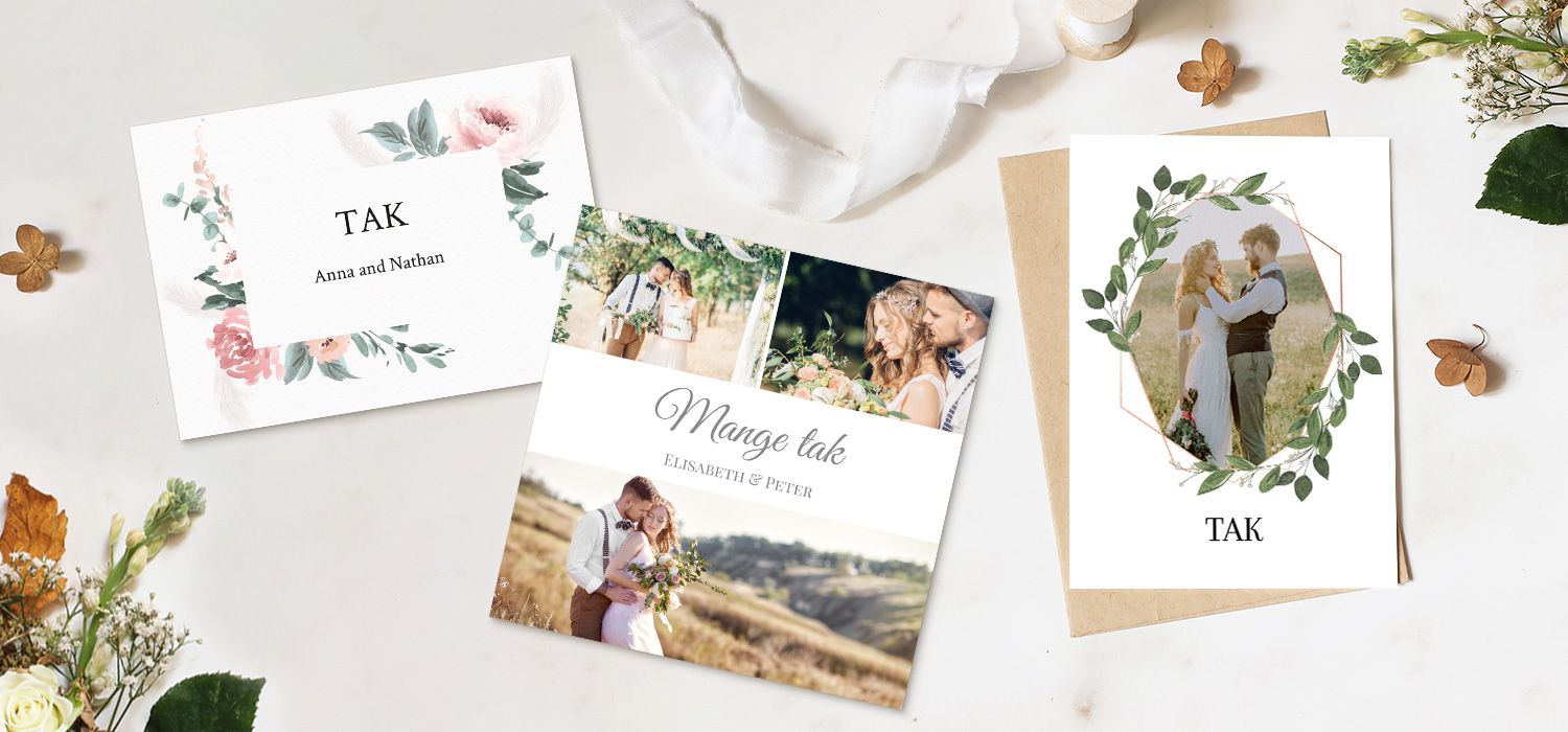 custom wedding thank you cards