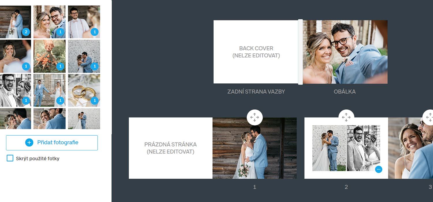 creating a wedding photo book