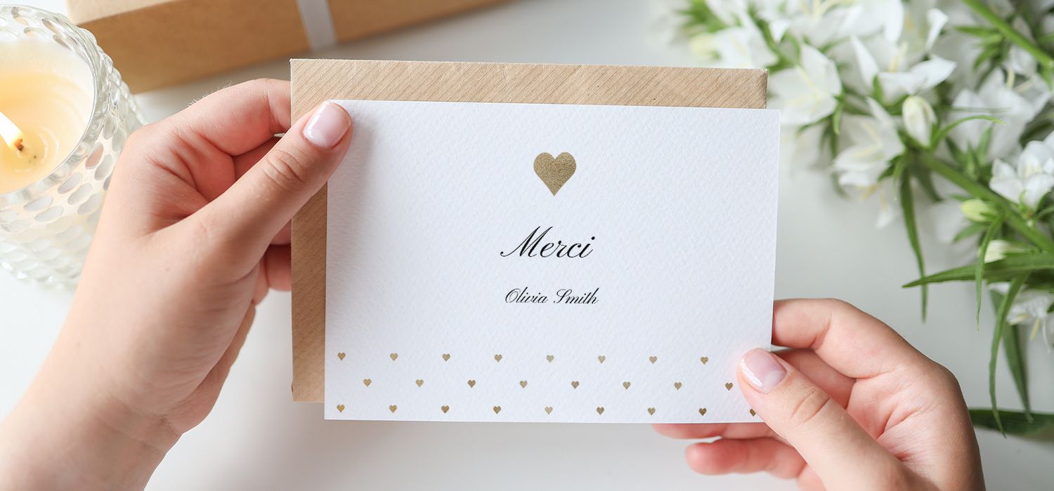 thank you card example