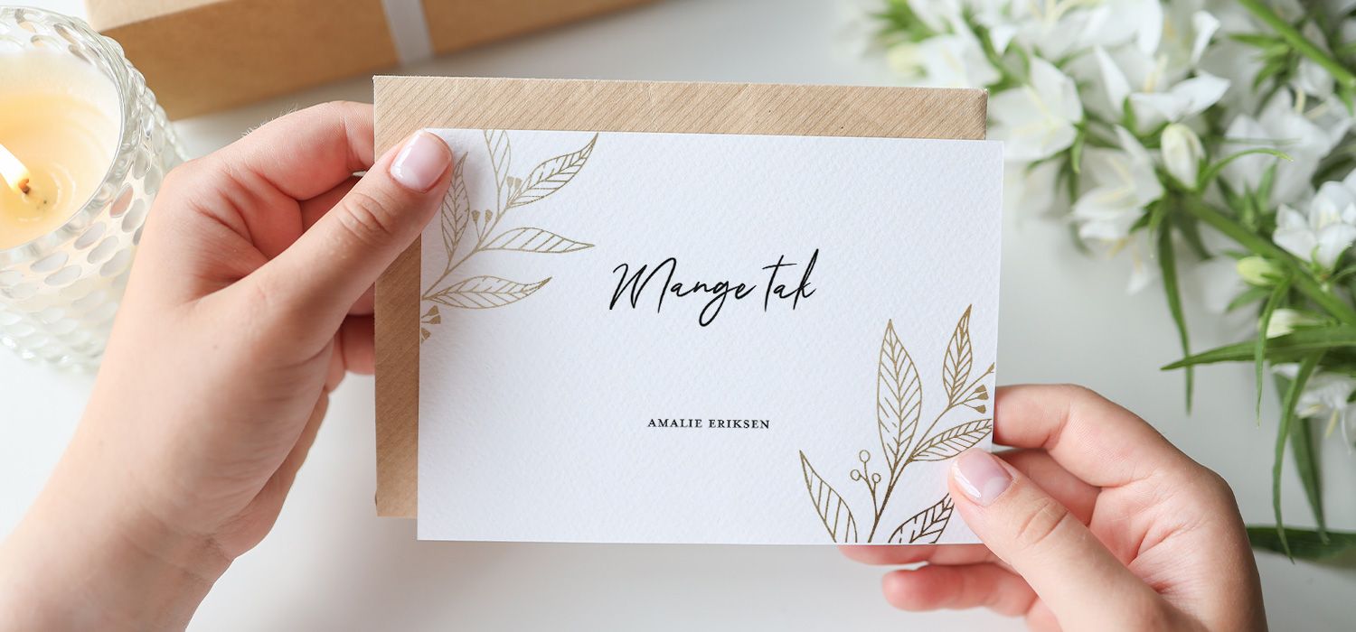 thank you card example