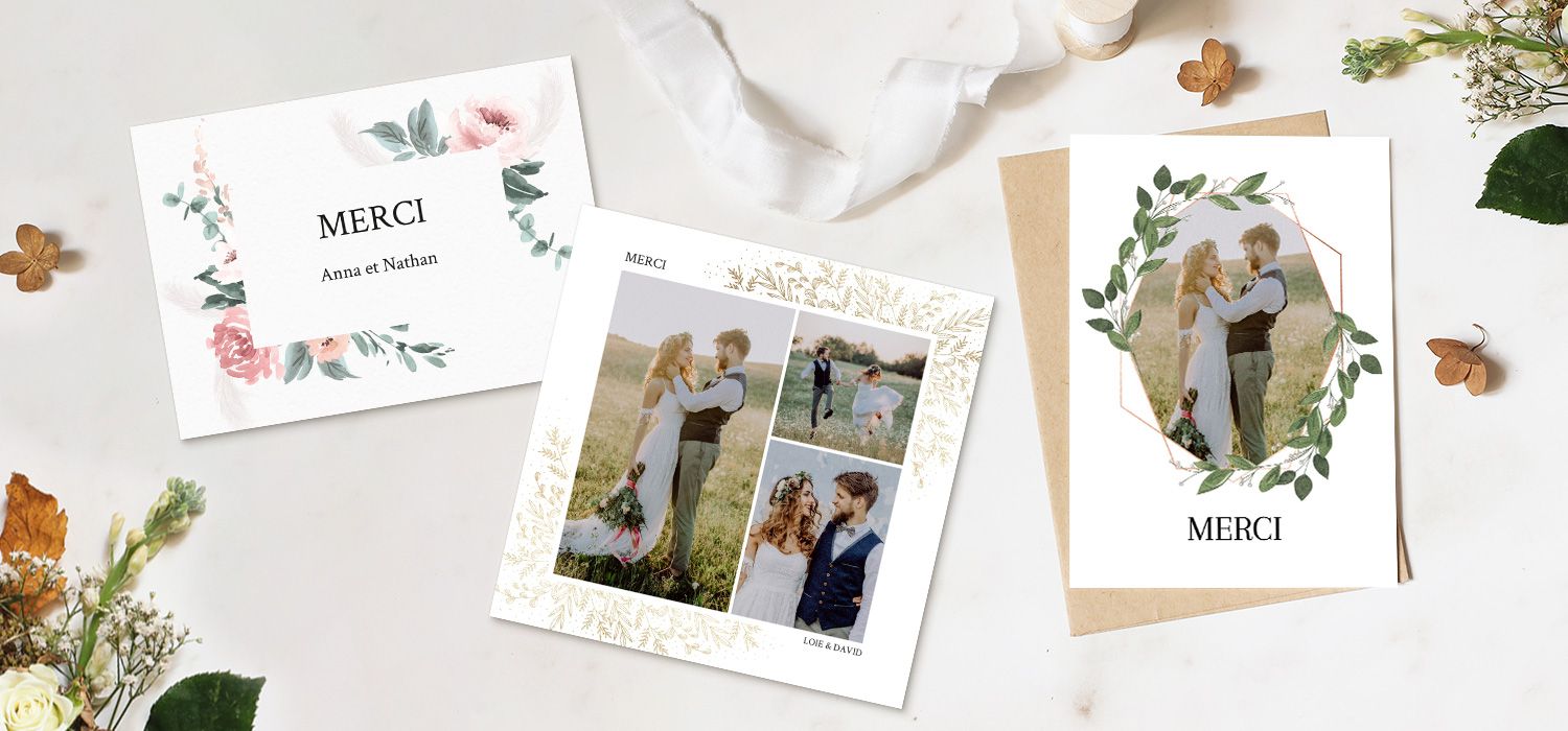 custom wedding thank you cards