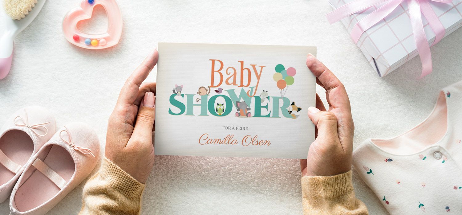 Invitations for a baby shower