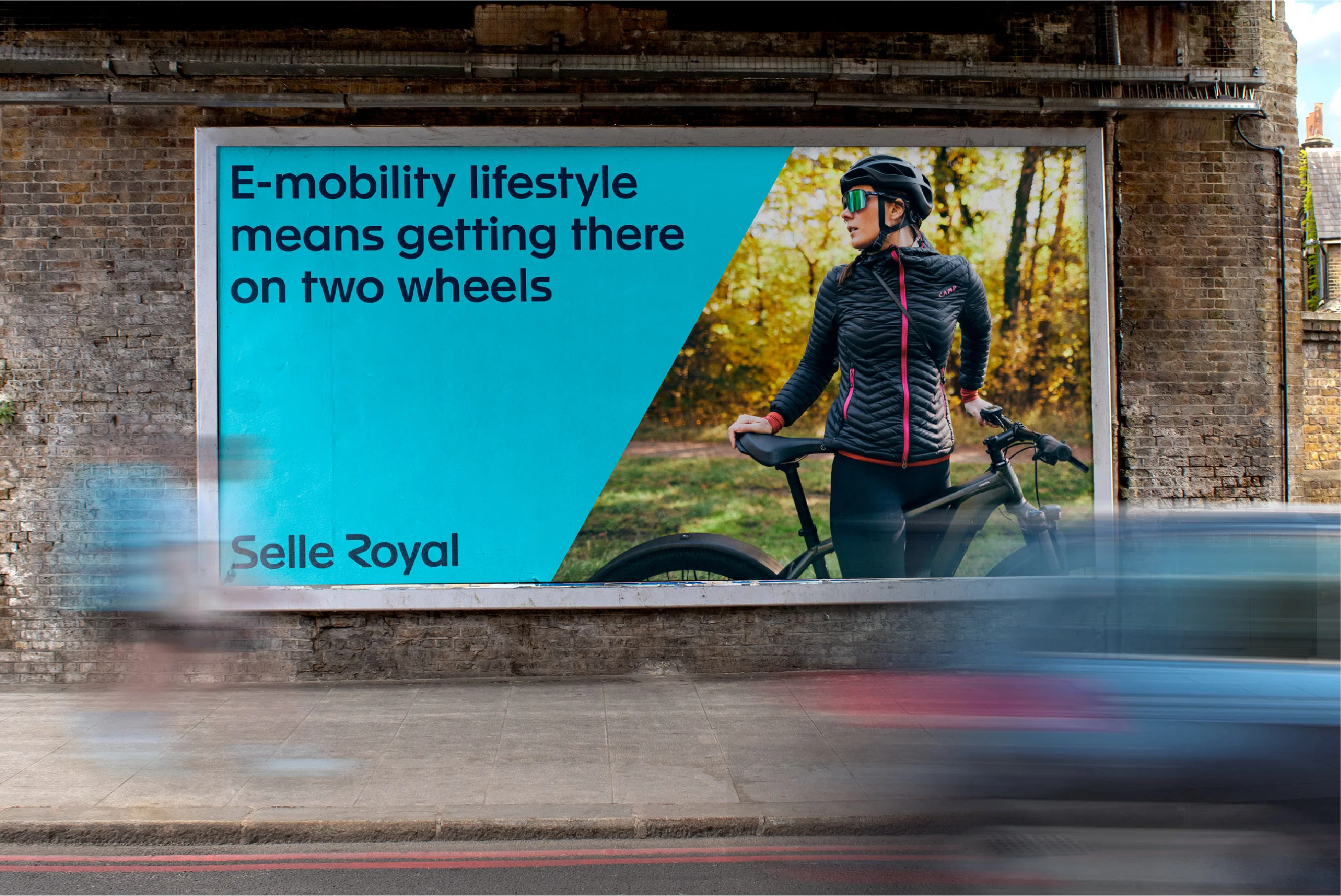 Billboard of Selle Royal advertising on a street of the UK