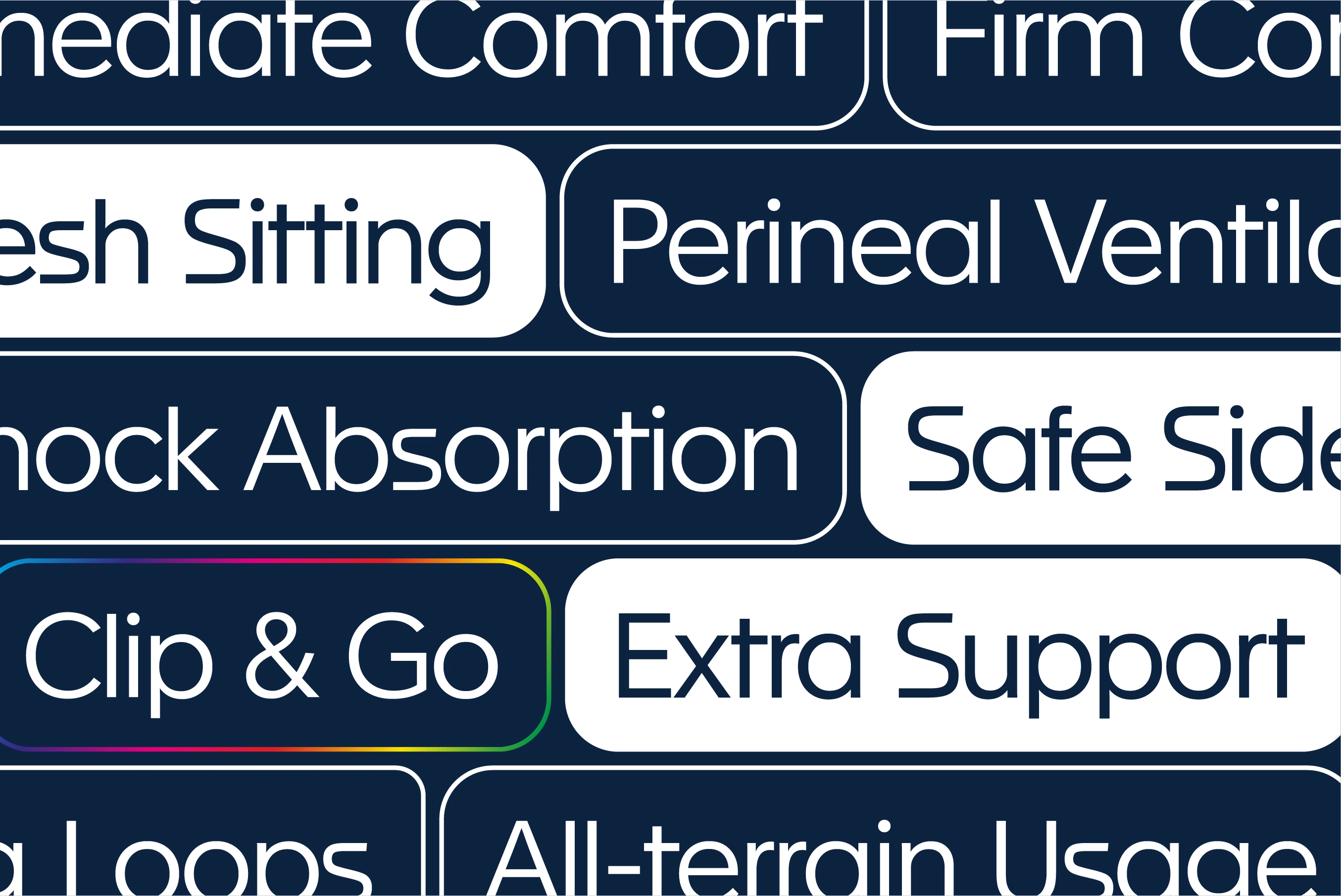 Graphic list of saddle benefits
