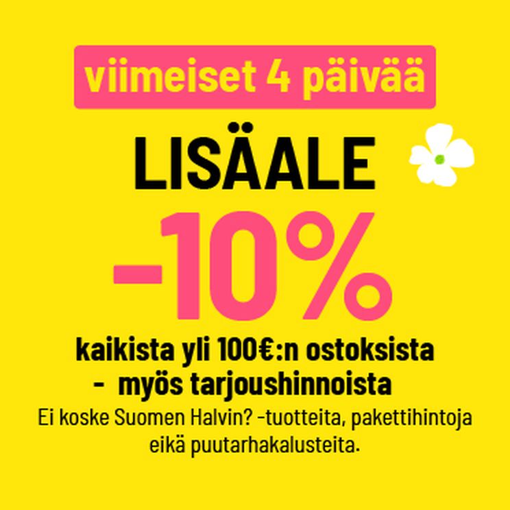 viimeiset 4 päivää lisäale -10%