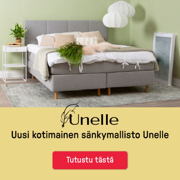 Uusi kotimainen sänkymallisto Unelle